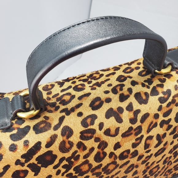 Fossil Memoir Cheetah Leather Crossbody Bag - Picture 16 of 17